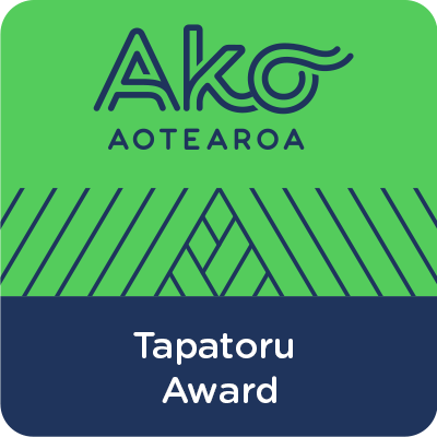 Tapatoru Ako Profession Practice Award badge